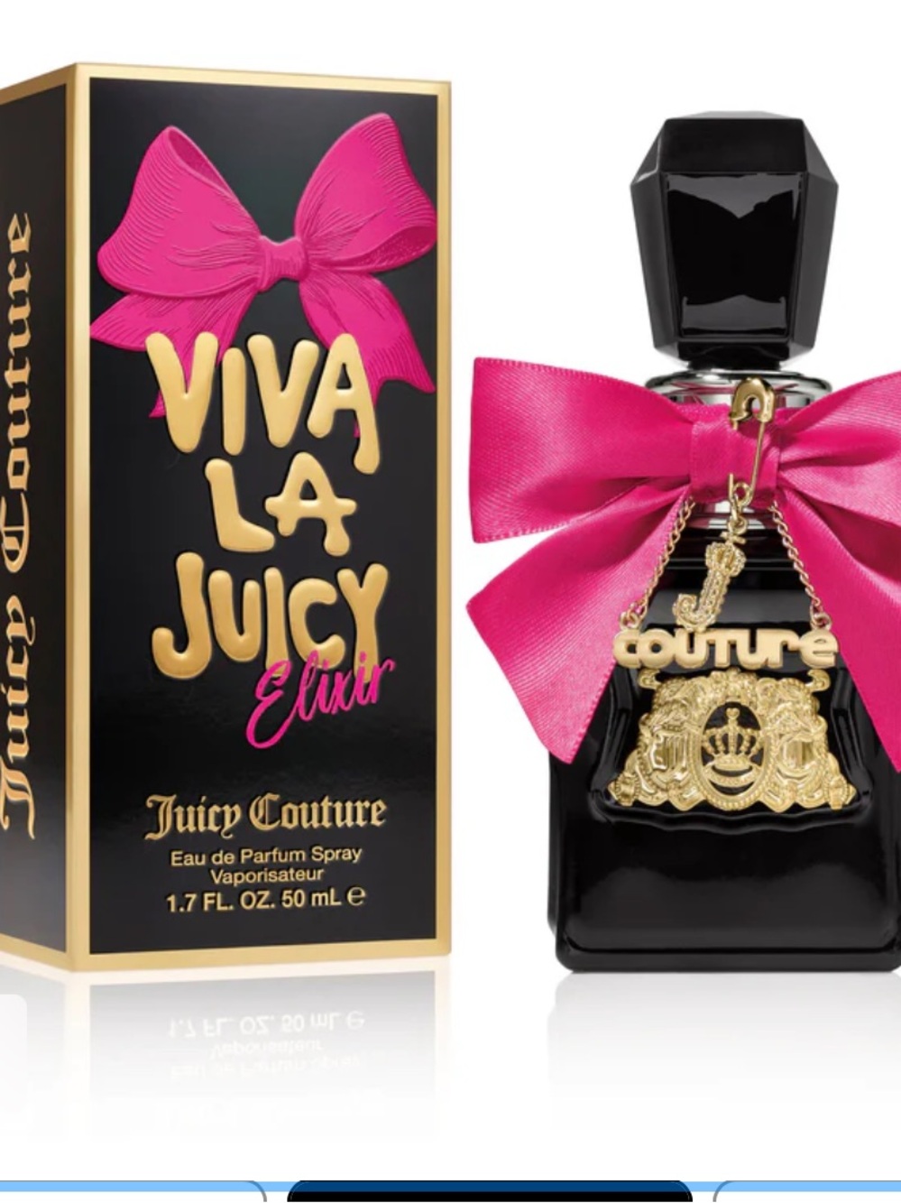 Juicy Couture Black & Hot Pink Bow-Accent Women's - Picture 2 of 14